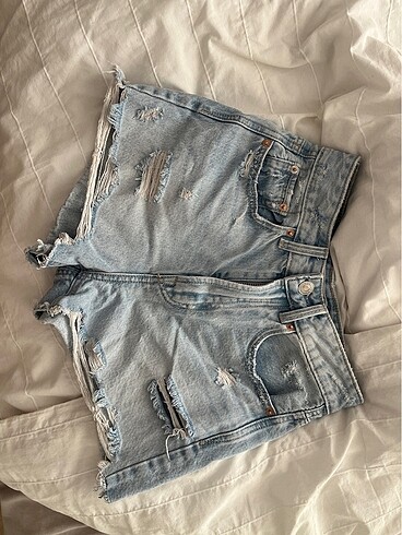 Açık Mavi Kot Denim Şort