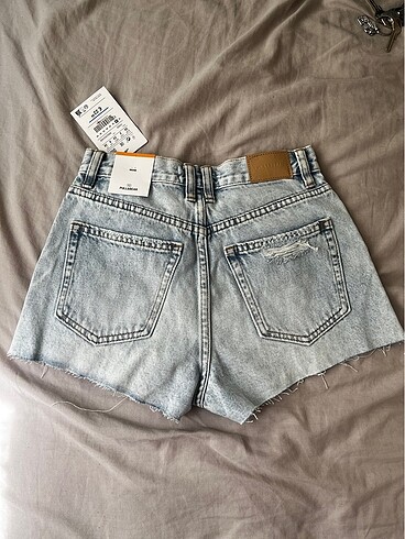 Pull and Bear Pull&Bear Açık Mavi Kot Denim Şort