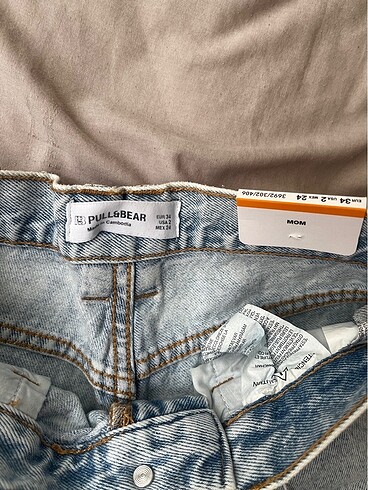 xs Beden Pull&Bear Açık Mavi Kot Denim Şort