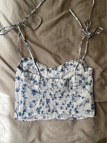 Bershka Bershka Çiçek Desenli Crop