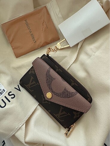 Lv Louis Vuitton yeni hakiki deri cüzdan anahtarlık