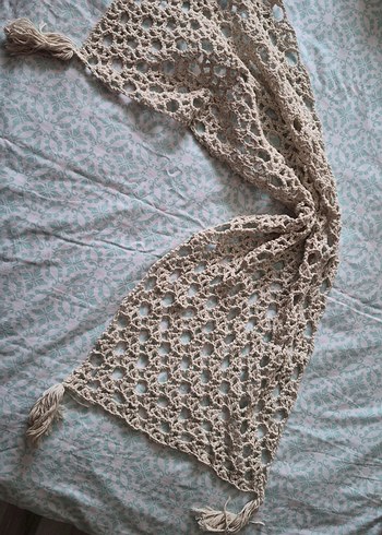 Bej Örgü Bohem Runner - Görsel 2