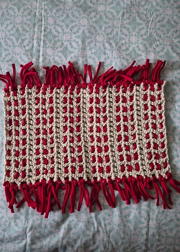 Kırmızı Renkli Bohem Amerikan Servis - Görsel 2