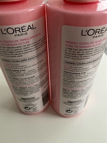 Loreal Paris Loreal temizleme sütü 2 adet