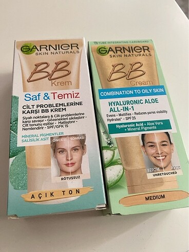 Gatnıer BB krem 2 çeşit