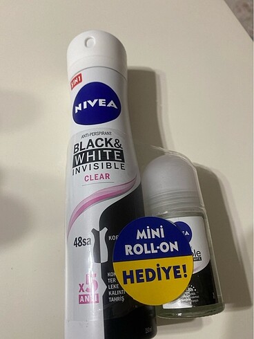 Deodorant ve rollon birlikte