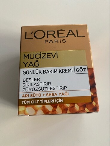 Mucizevi yağ günlük göz bakım kremi