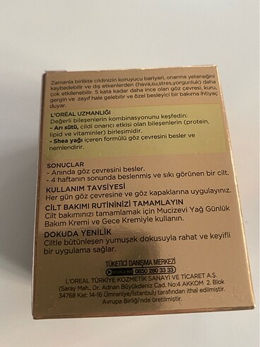 L'Oréal Paris Mucizevi yağ günlük göz bakım kremi