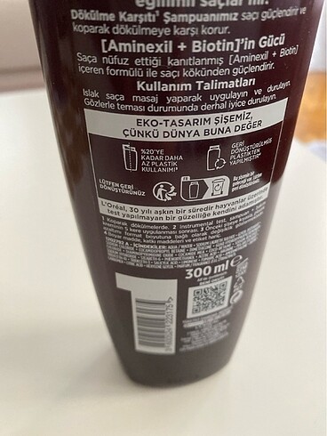 Beden Loreal dökülme karşıtı şampuan