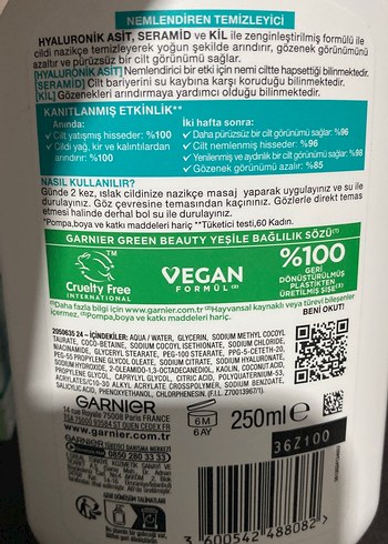 Garnier Hyaluronik Aloe Süper Serum ve Nemlendirici Temizleyici - Görsel 2