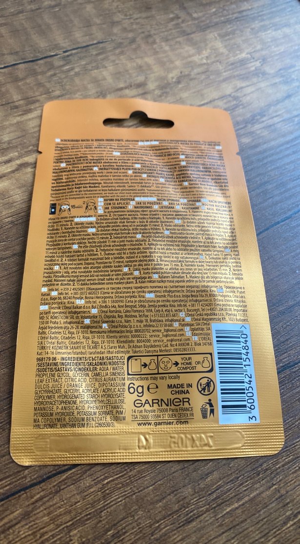 Garnier Nem Bombası Kağıt Göz Maskesi 10 adet - Görsel 2