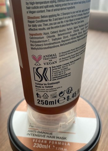 Urban Care No.3 Bond Plex Onarıcı Saç Kremi 230 ml - Görsel 8