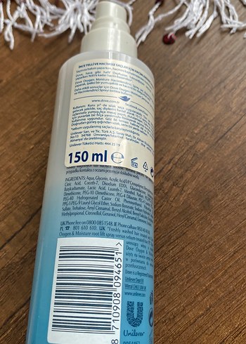  Beden Dove Oxygen Moisture Saç Spreyi 150 ml