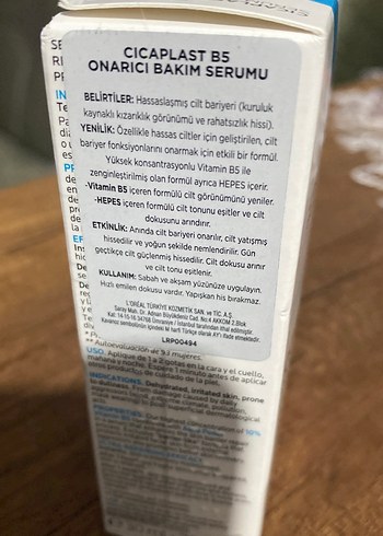 Beden Renk La Roche-Posay Cicaplast B5 Serum 30 ml