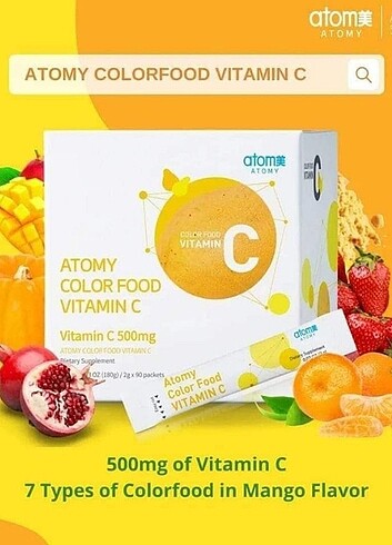 Atomy Vital Color C Vitamini 500mg 