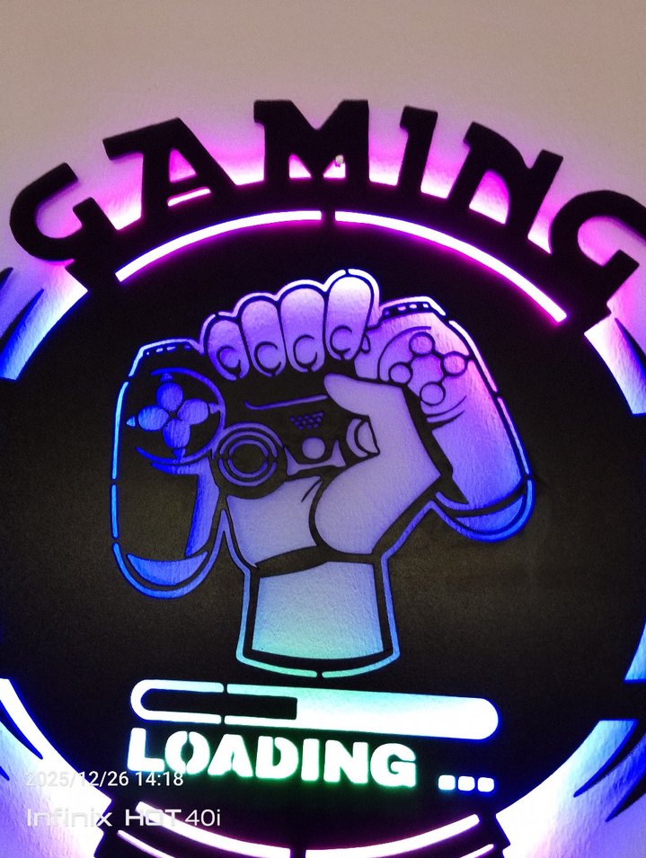 Siyah Rock Punk Gaming Zone Rozeti - Görsel 4