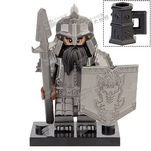 Diğer LEGO Uyumlu Cüce Savaşcı (LotR) (Hobbit)