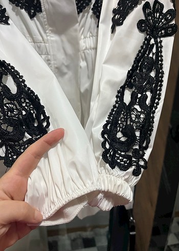 Dantel Detaylı yağmurluk - Görsel 3