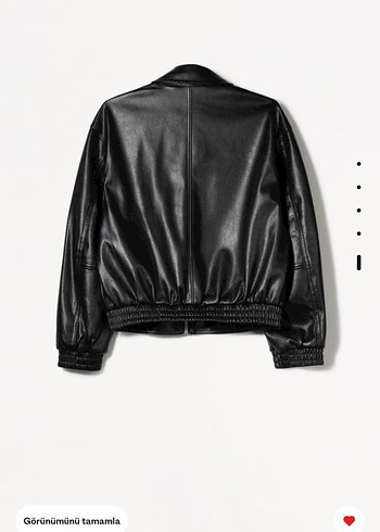 Siyah Kadın Deri Ceket - Görsel 2