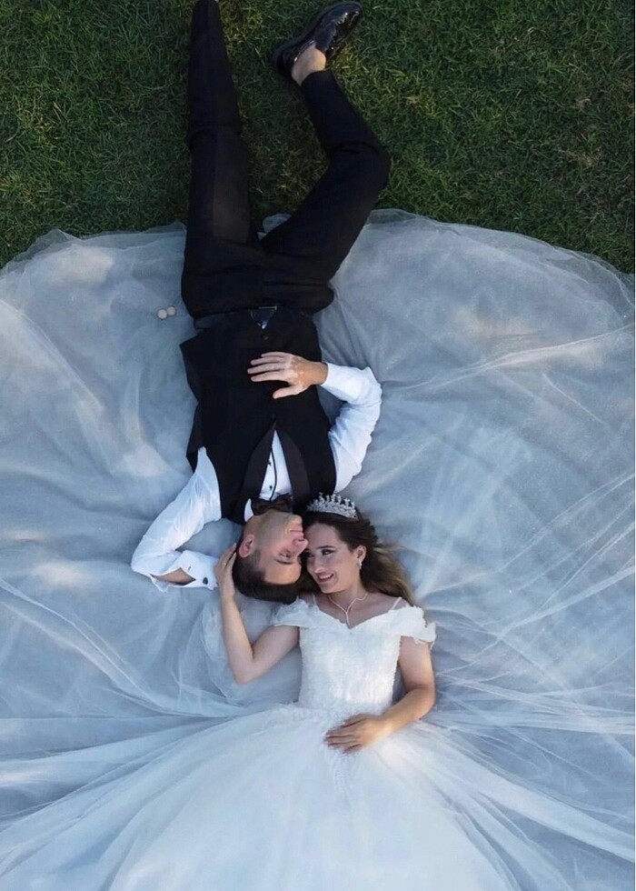 Madonna yaka gelinlik - Görsel 2