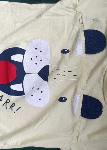 1-2 yaş uyumlu Sarı Baskılı Kısa Kollu Erkek Bebek Takımı - Görsel 6