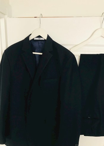 Lacivert Düğmeli Erkek Ofis Takımı - Görsel 9