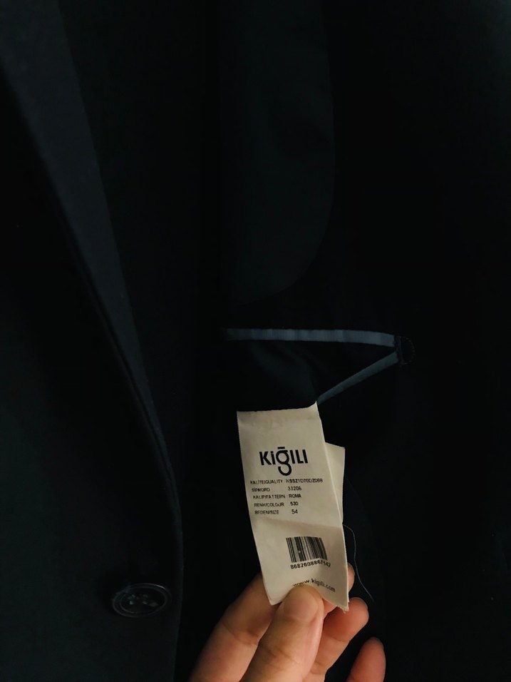 Lacivert Düğmeli Erkek Ofis Takımı - Görsel 3