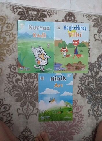 üçgen yayincilik 1. sınıf okuma kitapları 3'lü set