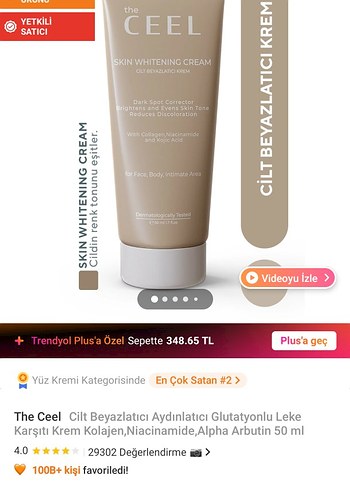 Diğer the CEEL Cilt Beyazlatıcı Krem 50 ml