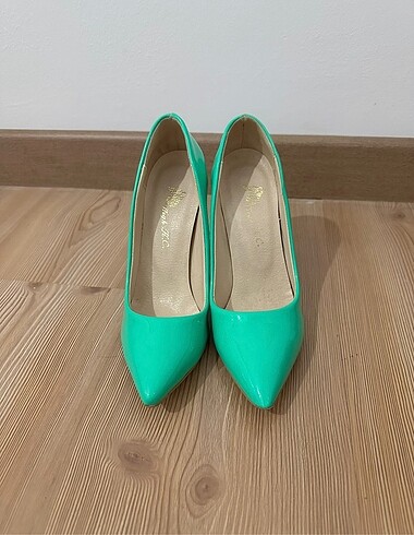 Diğer Rugan stiletto 10cm yeşil