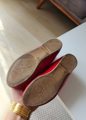 Kız Çocuk Klasik Kırmızı Fiyonklu Babet - Görsel 4