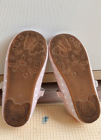 26 Beden Kız Çocuk Babet - 26 Numara - Minnie Mouse Desenli - Pembe