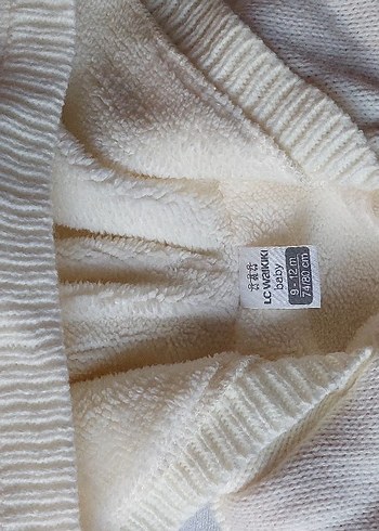 Nakışlı örgü beyaz kız bebek tulumu - Görsel 4