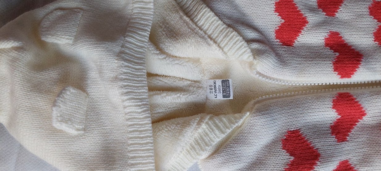 Nakışlı örgü beyaz kız bebek tulumu - Görsel 4