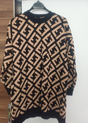 Kadın Uzun Kollu Örme Rahat Kazak - Görsel 2