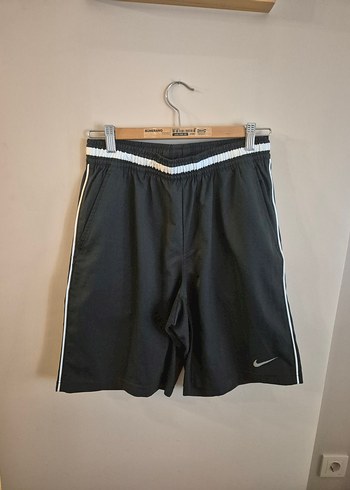 Siyah Bel Bantlı Spor Şortu - Görsel 2