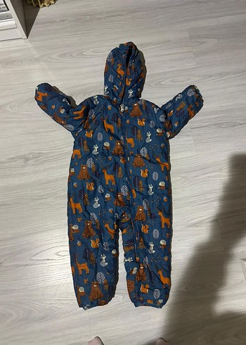 Kahverengi Hayvan Desenli Bebek Tulumu - Görsel 2