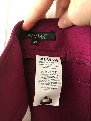 Alvina alvina kumaş kantolon