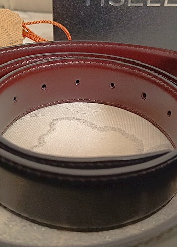 Tisell Marka Kahverengi ve siyah Erkek Kemer - Görsel 3
