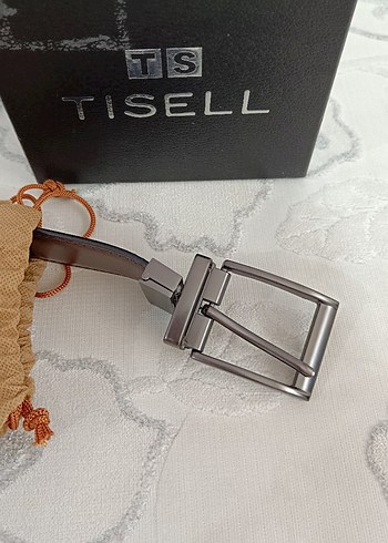 Tisell Marka Kahverengi ve siyah Erkek Kemer - Görsel 5
