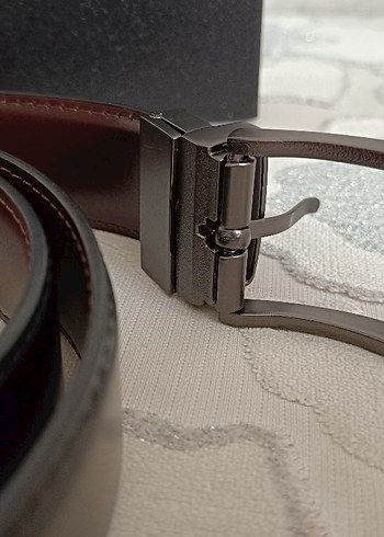 Tisell Marka Kahverengi ve siyah Erkek Kemer - Görsel 2