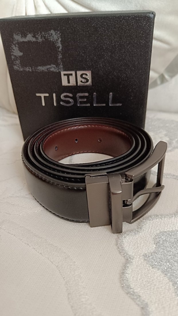 Tisell Marka Kahverengi ve siyah Erkek Kemer - Görsel 4