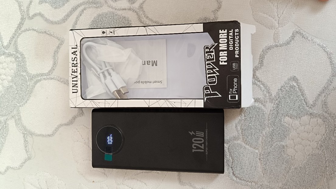120W Siyah Power Bank - Görsel 3