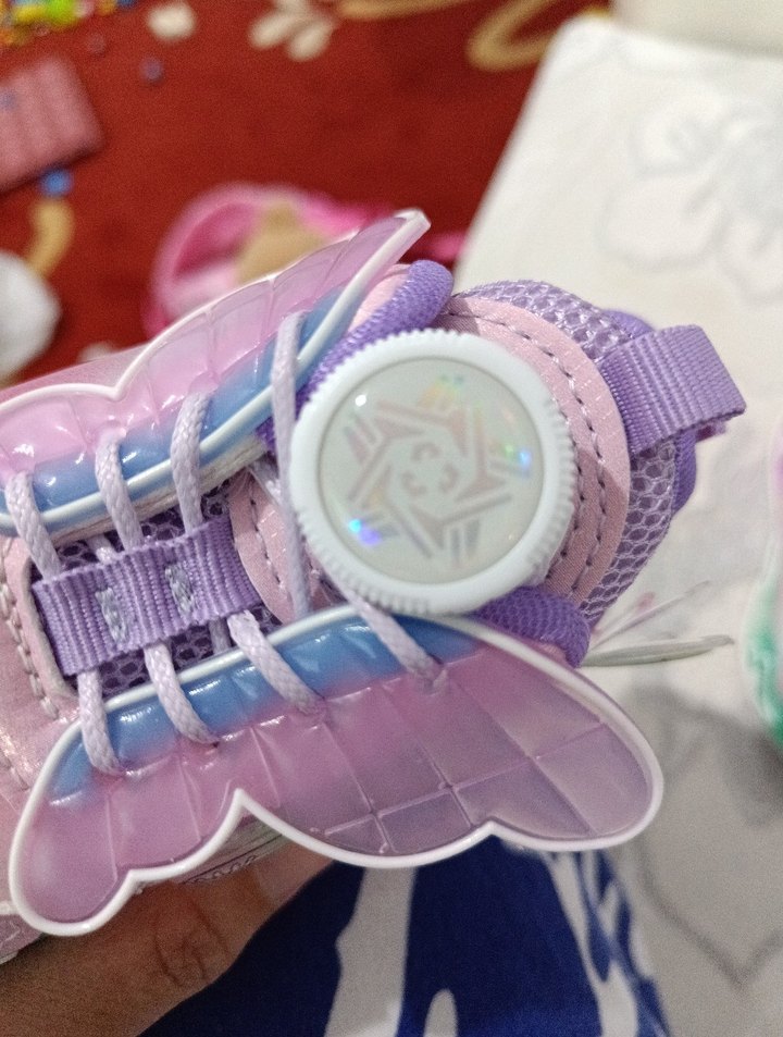 Kız Çocuk Beyaz Işıklı Sneaker - Görsel 5