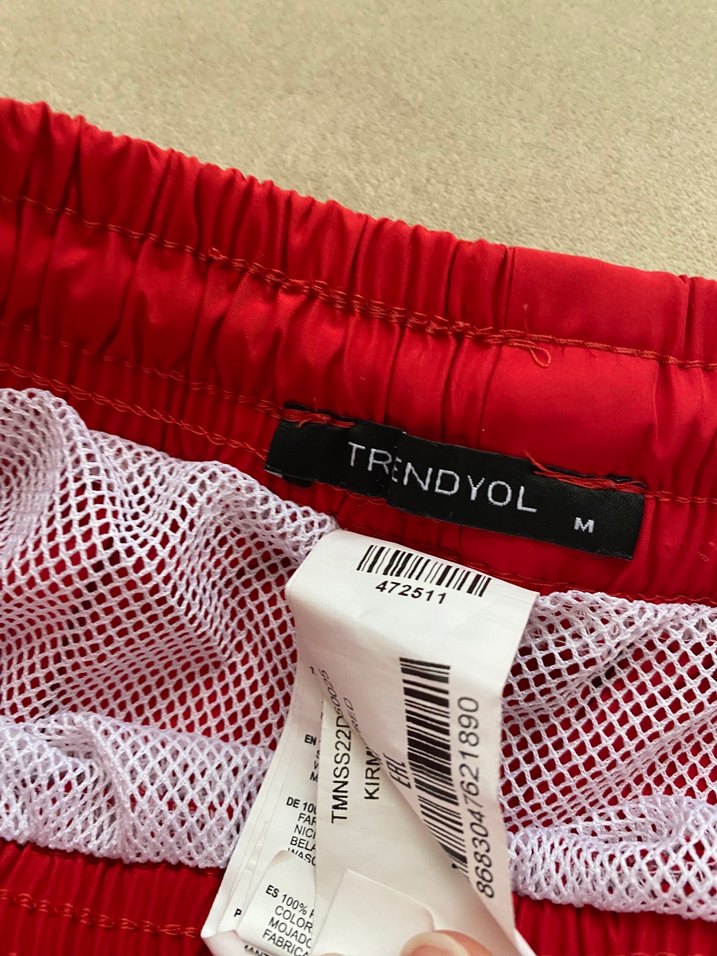 Erkek Kırmızı deniz  Şortu - Görsel 2