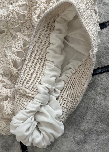 Bej Dantel Detaylı Örgü Uzun Etek - Görsel 4