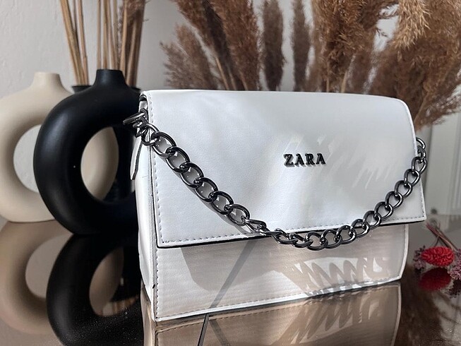 Zara kadın beyaz çanta