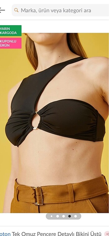 Koton Tek omuz bikini üstü