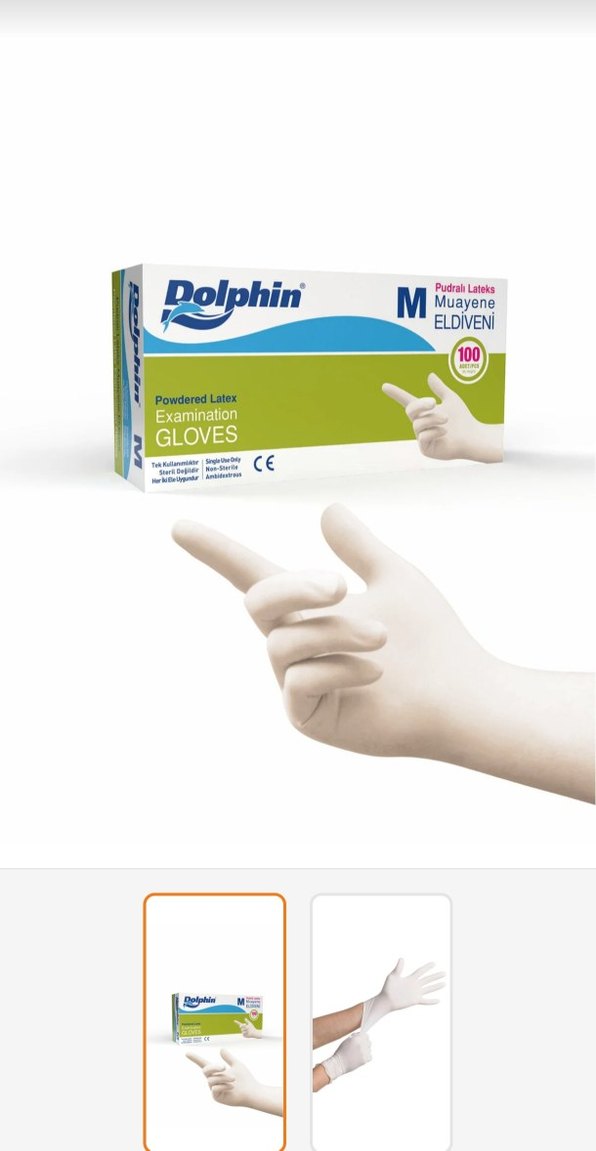 Mavi Elastik Tek Kullanımlık Eldiven - Görsel 2