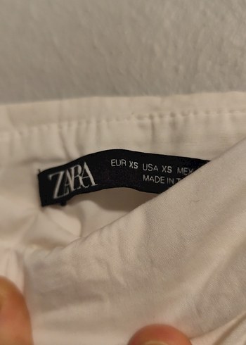 Düğmeli Beyaz Straplez Midi Bustiyer - Görsel 3